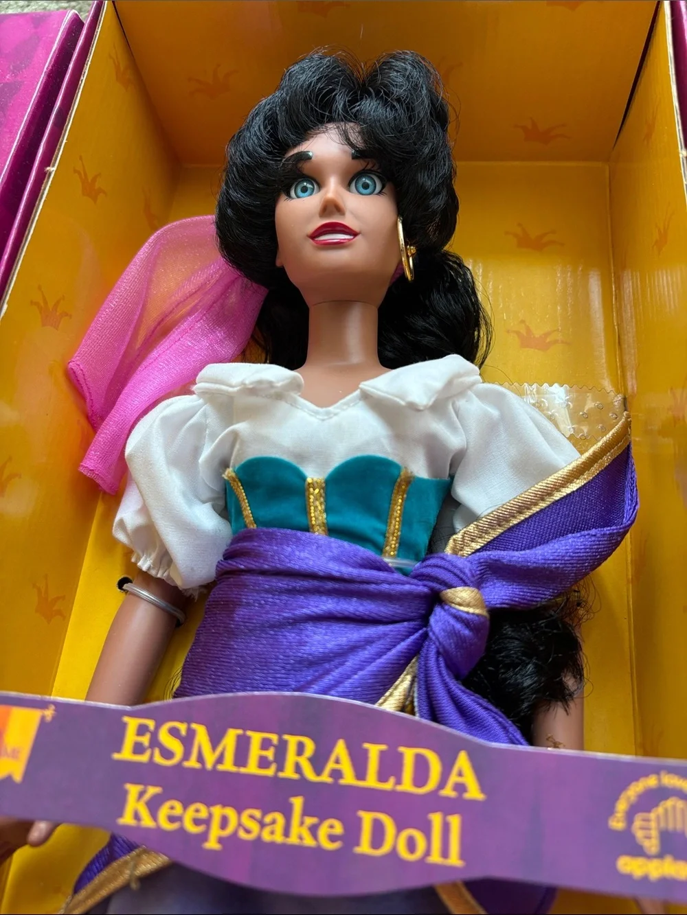 Disney Esmeralda Doll in Purple, Teal & White Outfit